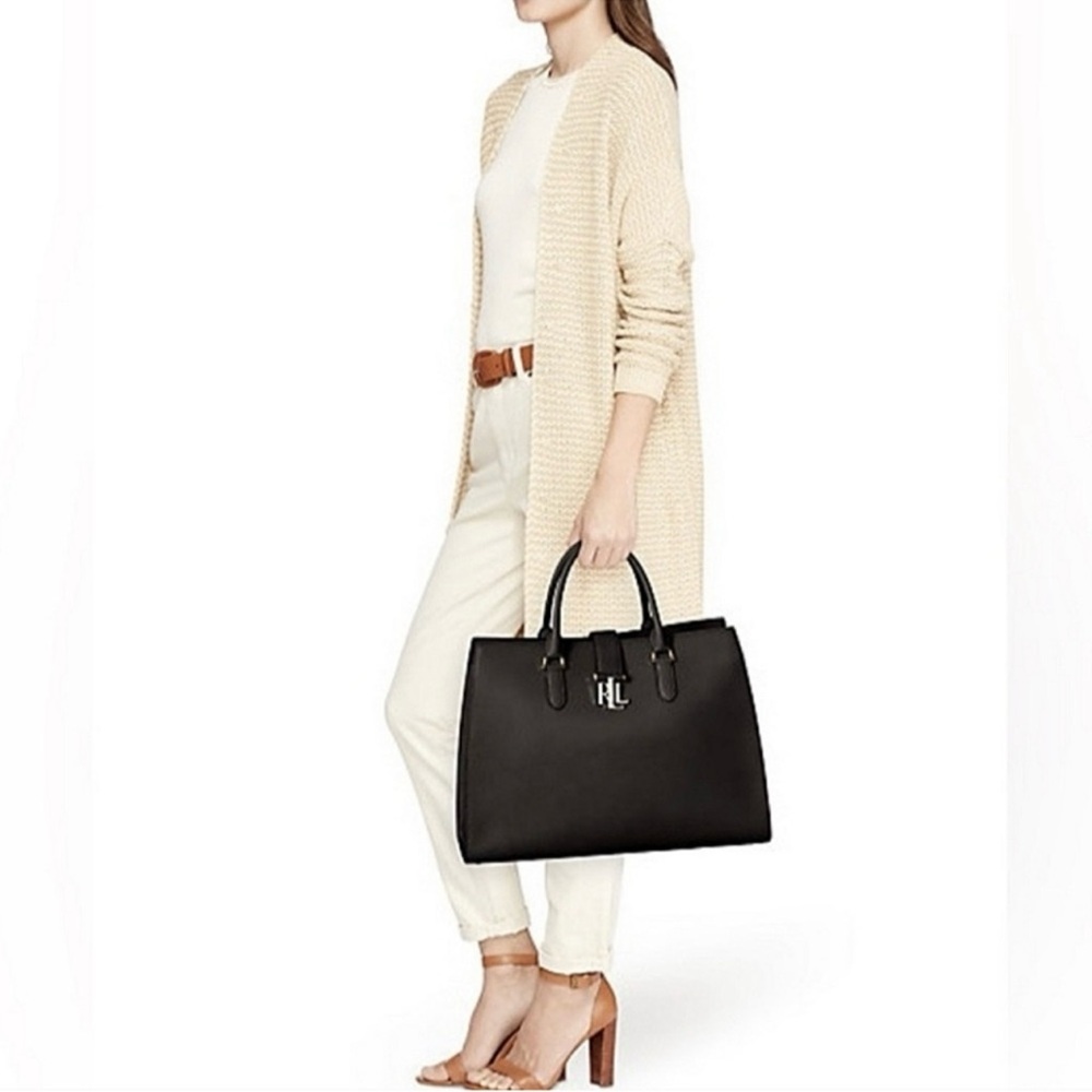Lauren Ralph Lauren Bridgette Satchel Tote Bag Crossbody Purse